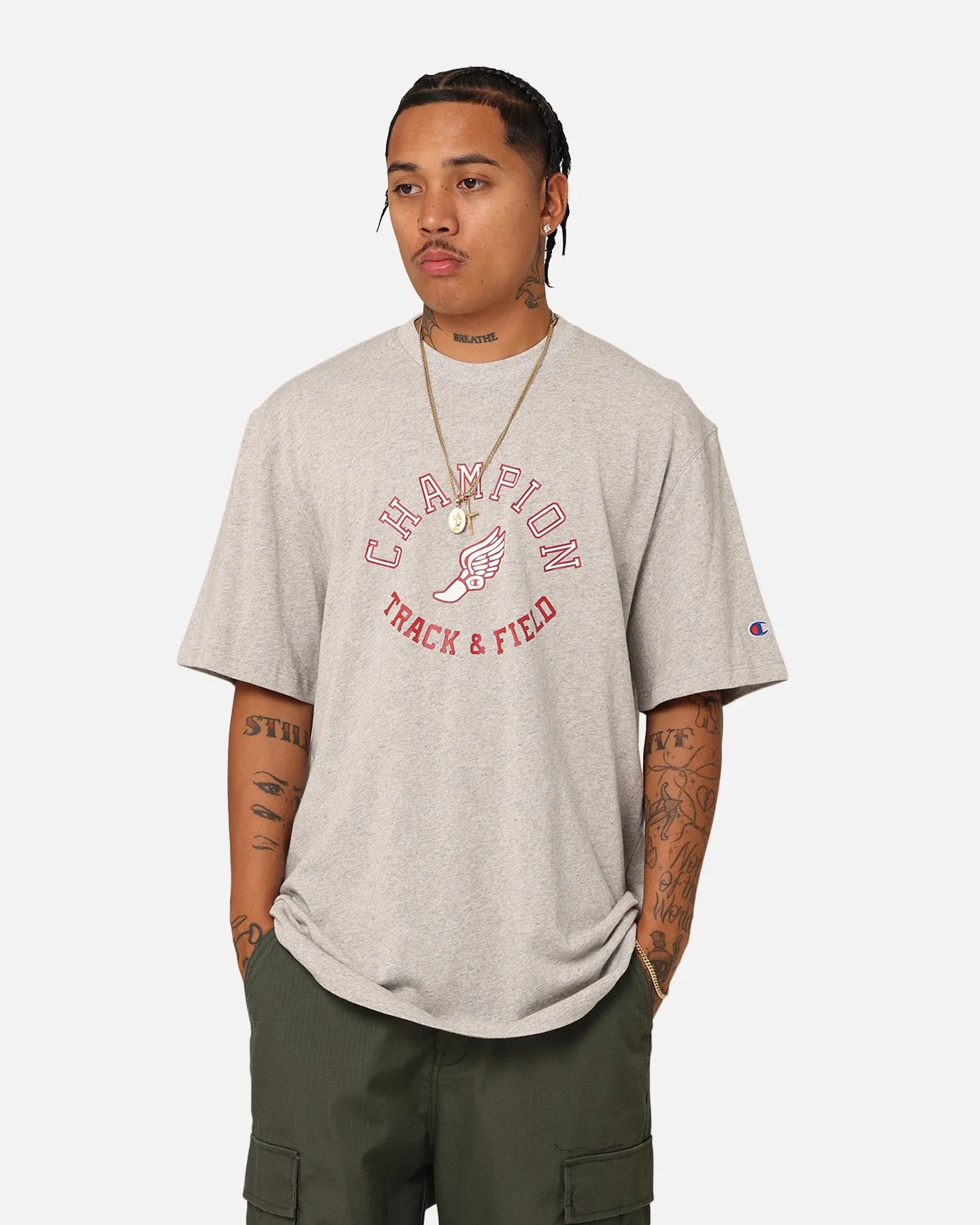 Champion Wing Graphic T-Shirt Rubis Short sleeved breeziness