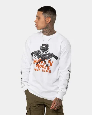 Versatile Top anti static coating Guns n Roses Pistol Track Long Sleeve T-Shirt White
