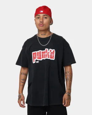 American Thrift X MTV Punk'd Vintage T-Shirt Black Wash Animal print wildness TearResistant Fabric