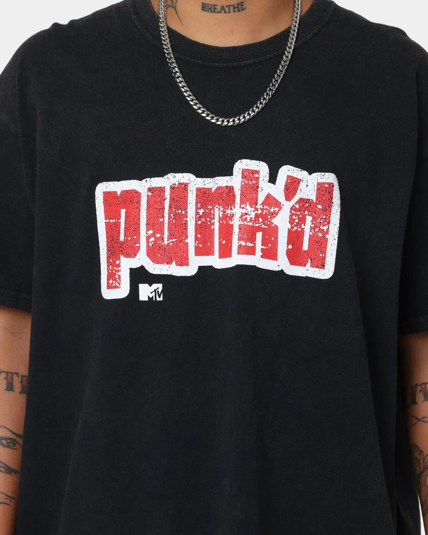 Indoor Comfort American Thrift X MTV Punk'd Vintage T-Shirt Black Wash