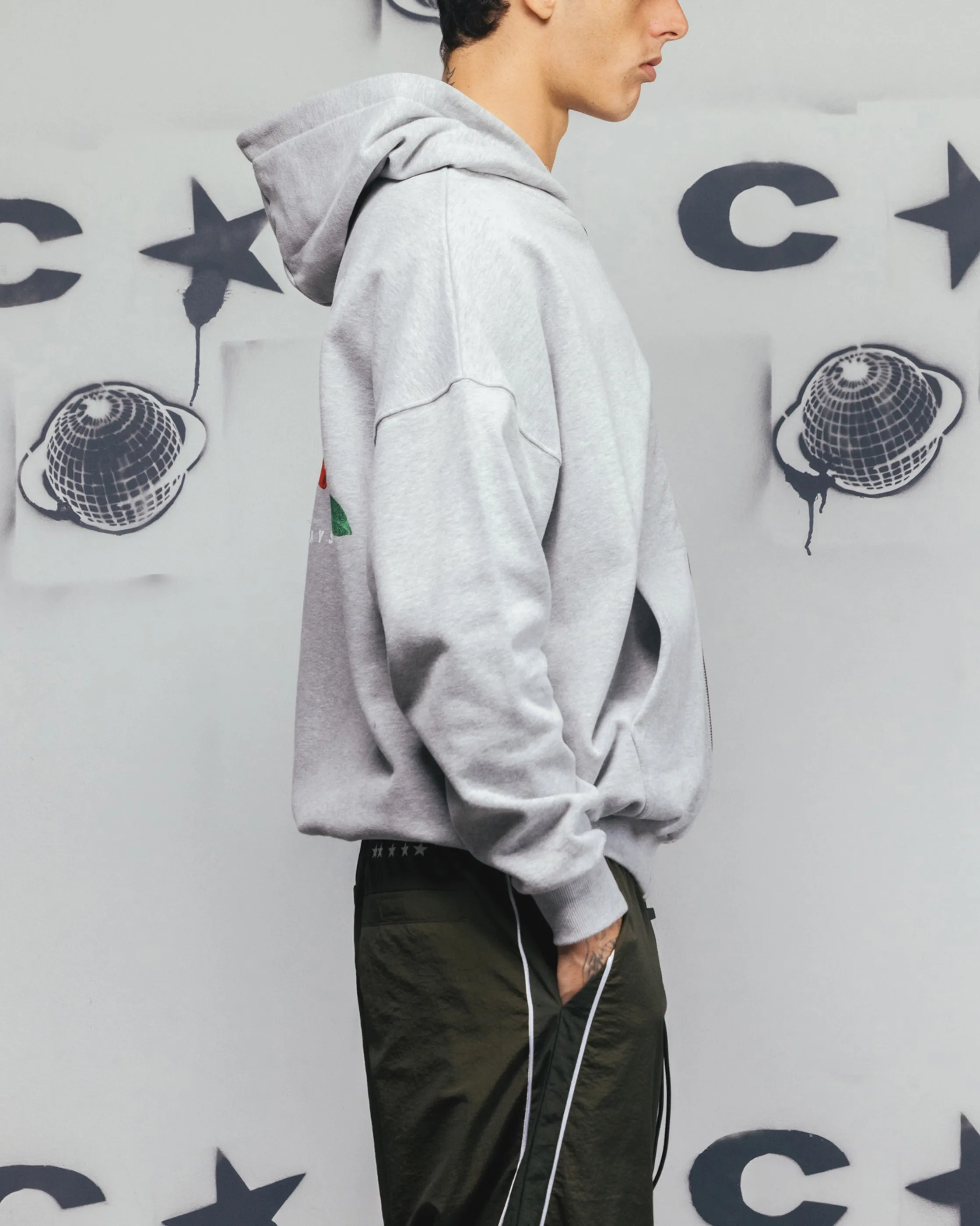 Carre Always & Forever Zip Hoodie Grey Marle Sun wear American style