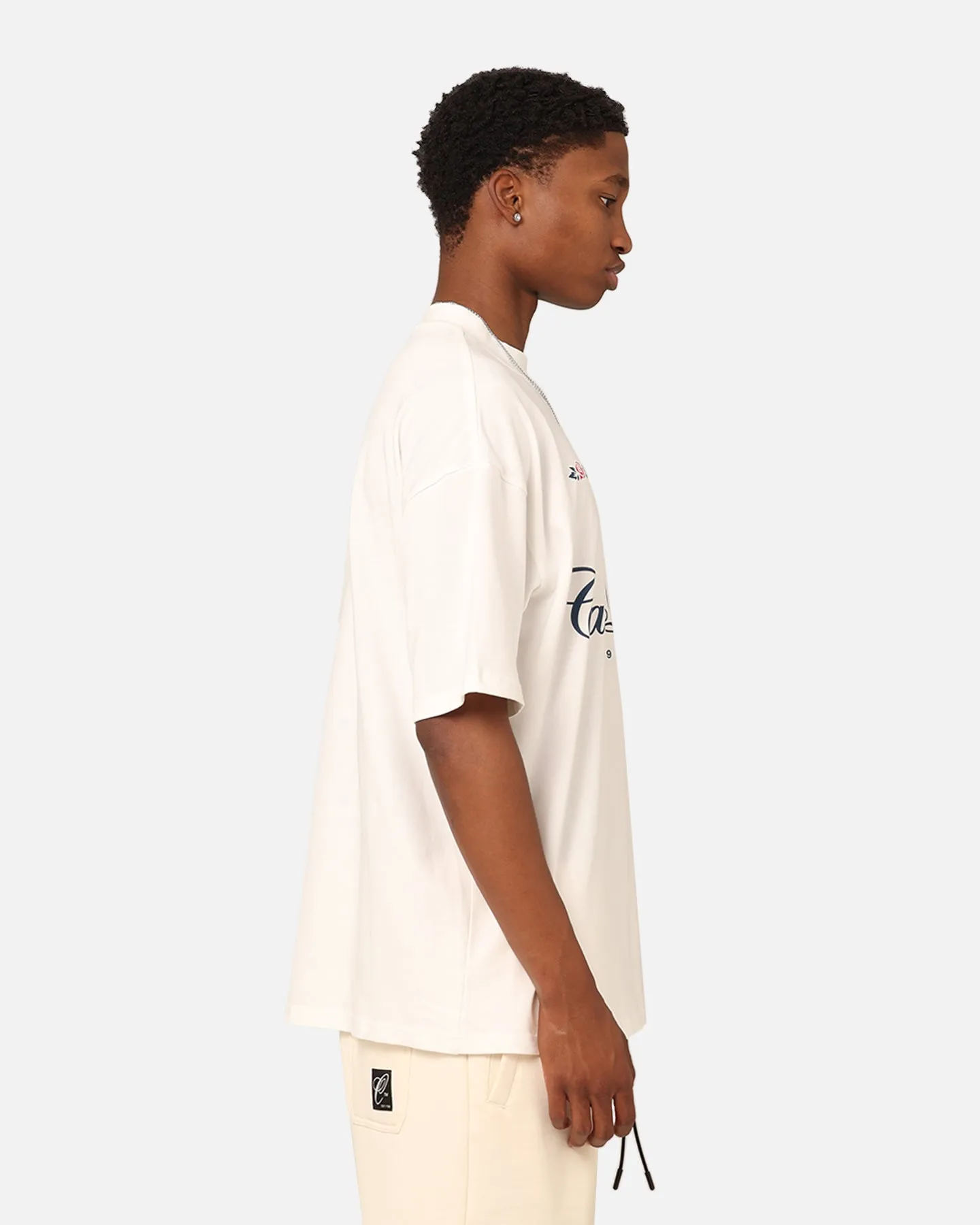 Anti Static Finish Carre Established T-Shirt Off White