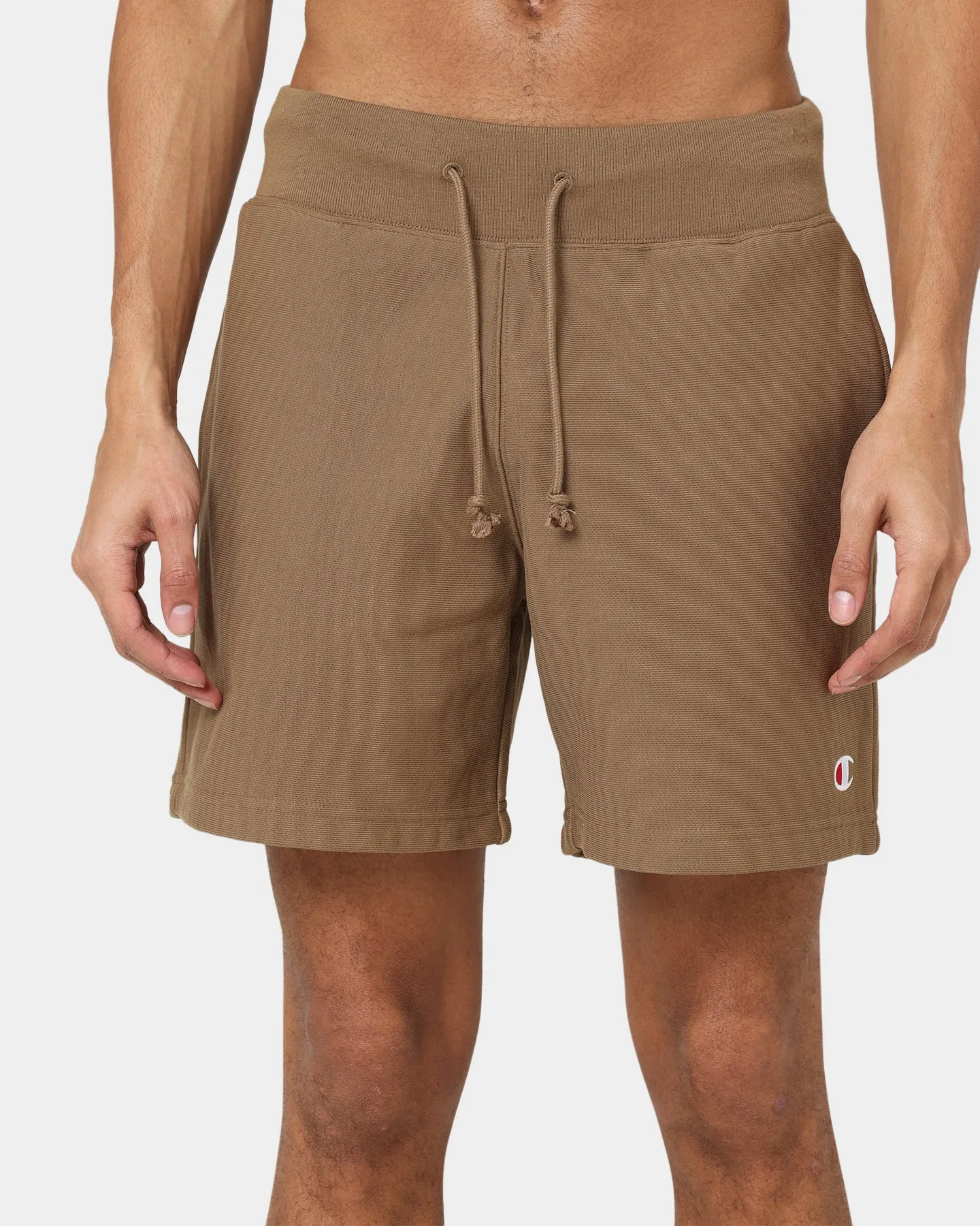 Champion Reverse Weave Terry Shorts Midway Brown Quick Dry Fabric