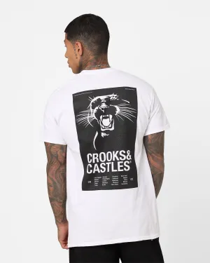 Crooks & Castles Trouble Maker T-Shirt White Playful Design futuristic