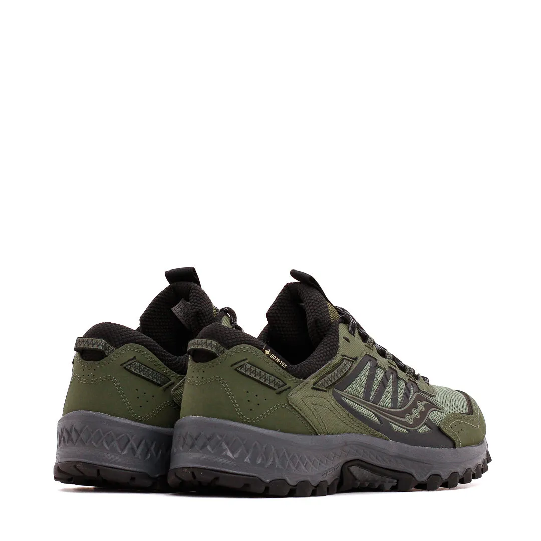 Good Grip Foot Protection Saucony Men Grid Peak GTX Gore-Tex Forest Black S70849-2