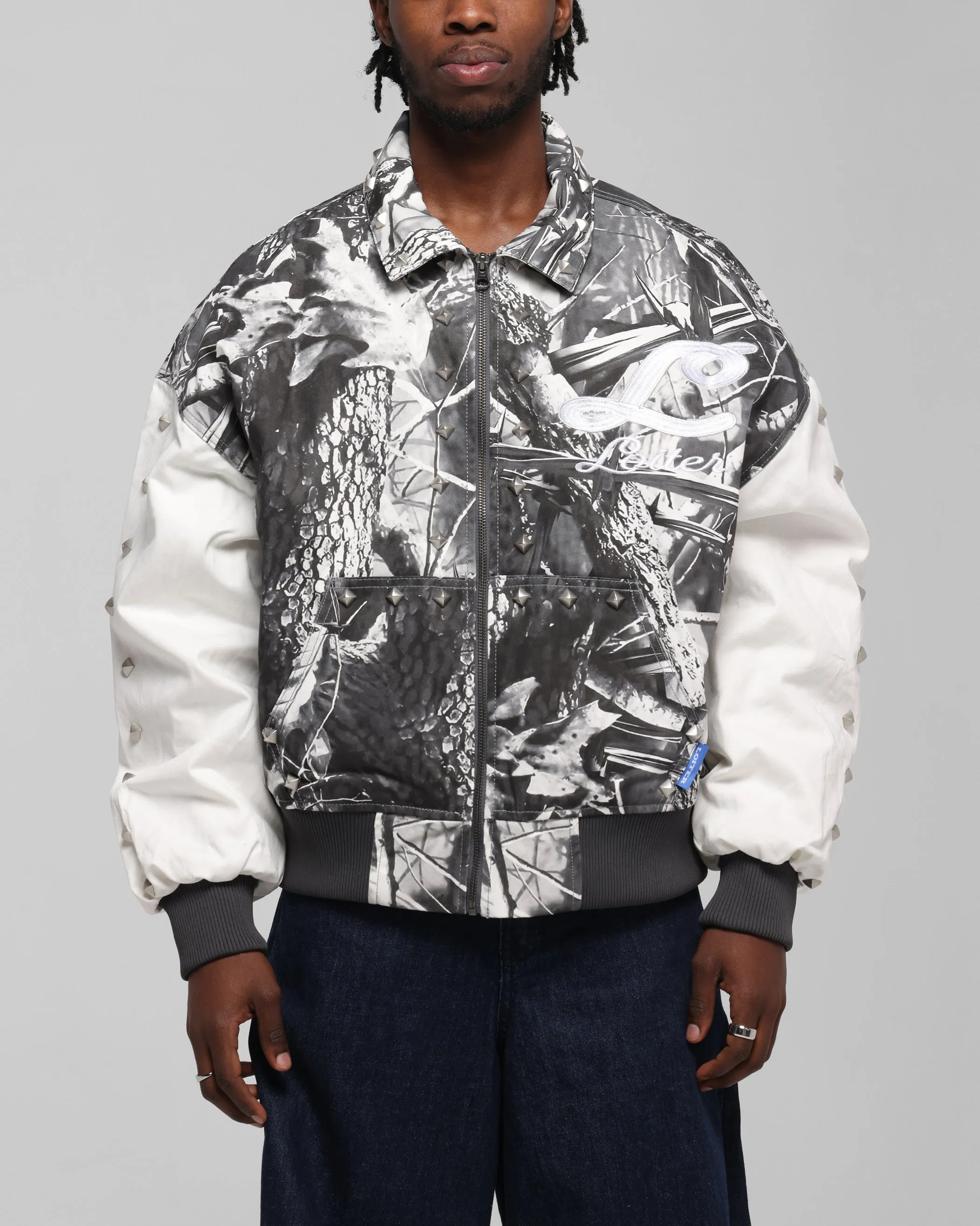 Loiter Frontier Varsity Jacket Real Tree Camo high - street buy