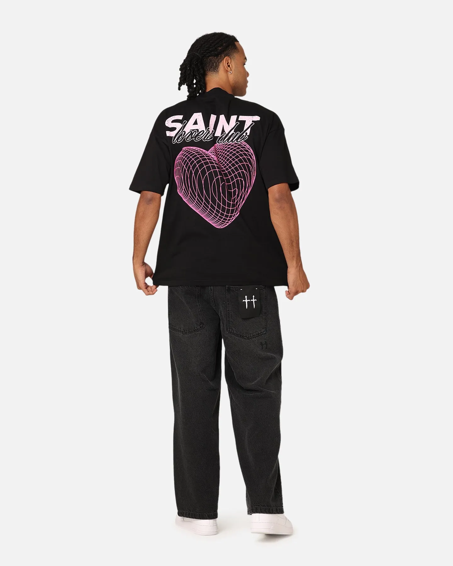 Saint Morta Lovers Club T-Shirt Black TearResistant Fabric Comfy Look Wear
