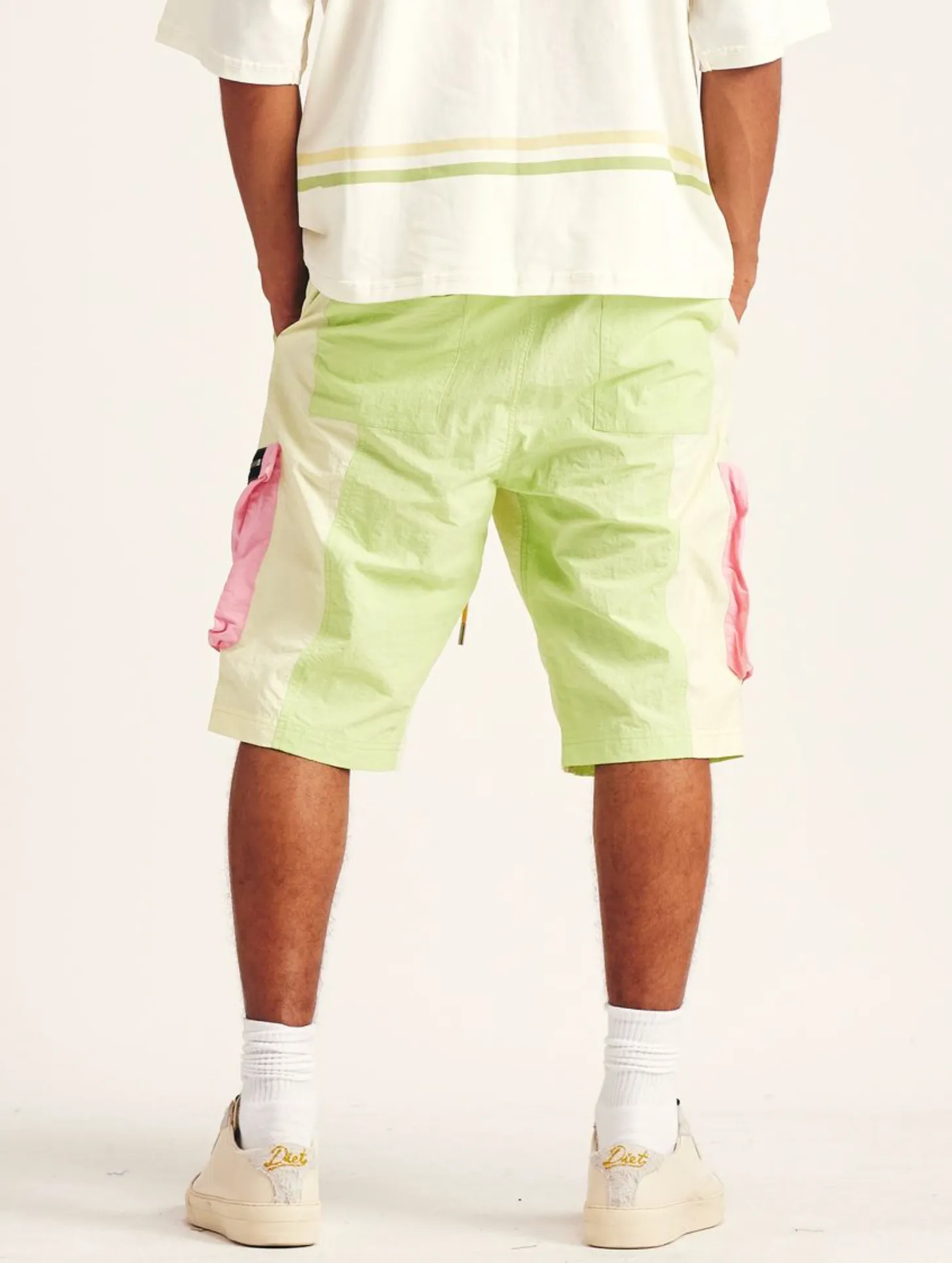 Professional Look All Day Diet Starts Monday "Nylon MX Shorts" Volt/Pink