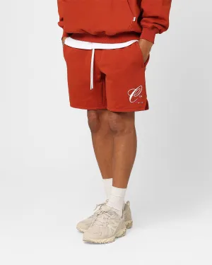 Carre Capital C Terry Shorts Brick Recycled Polyester Blend QuickAdjustStraps