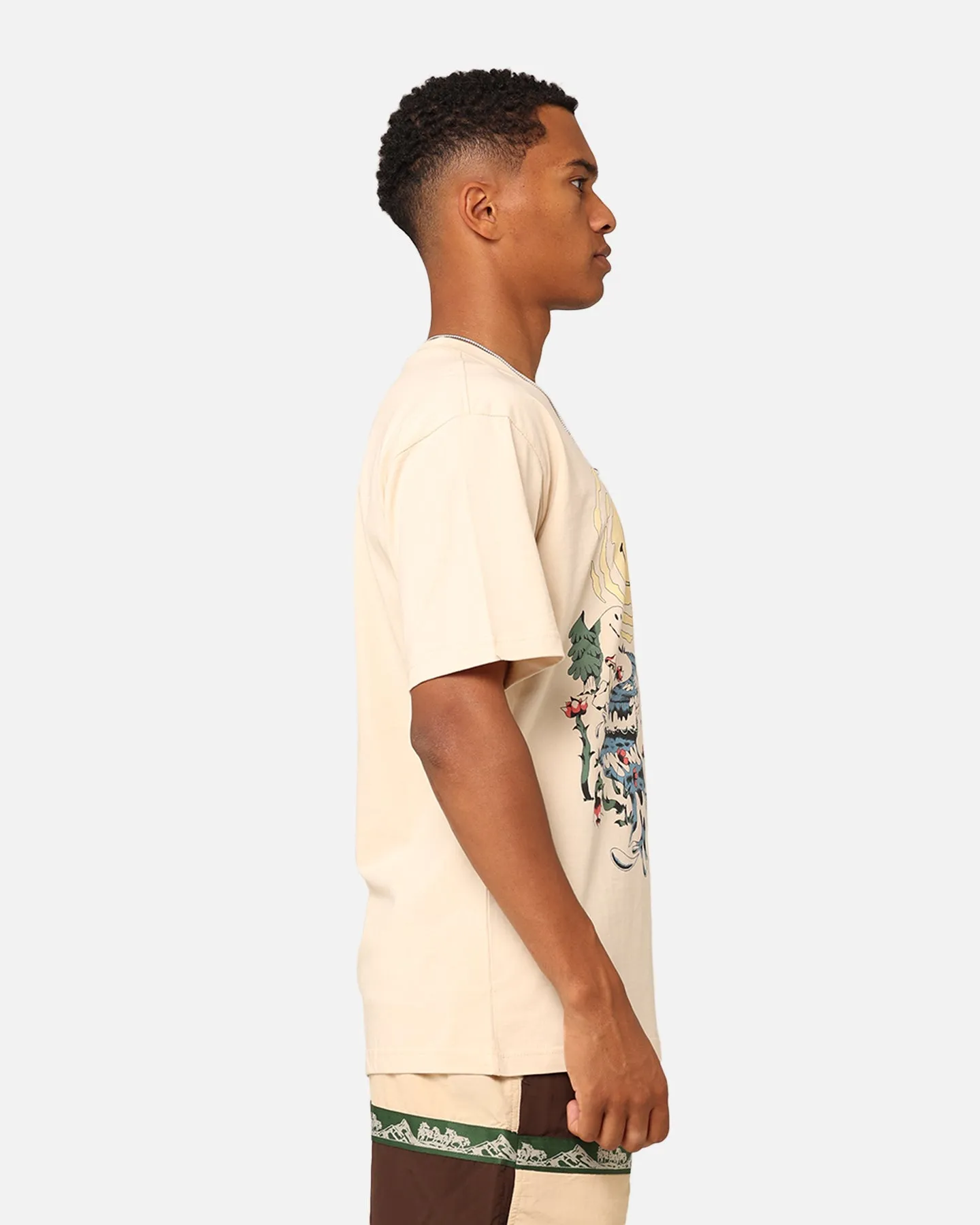 Market Smiley Quiet Time T-Shirt Ecru SunProtectionFabric