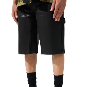 Serenede "ONYX" Denim Shorts Fine Weave