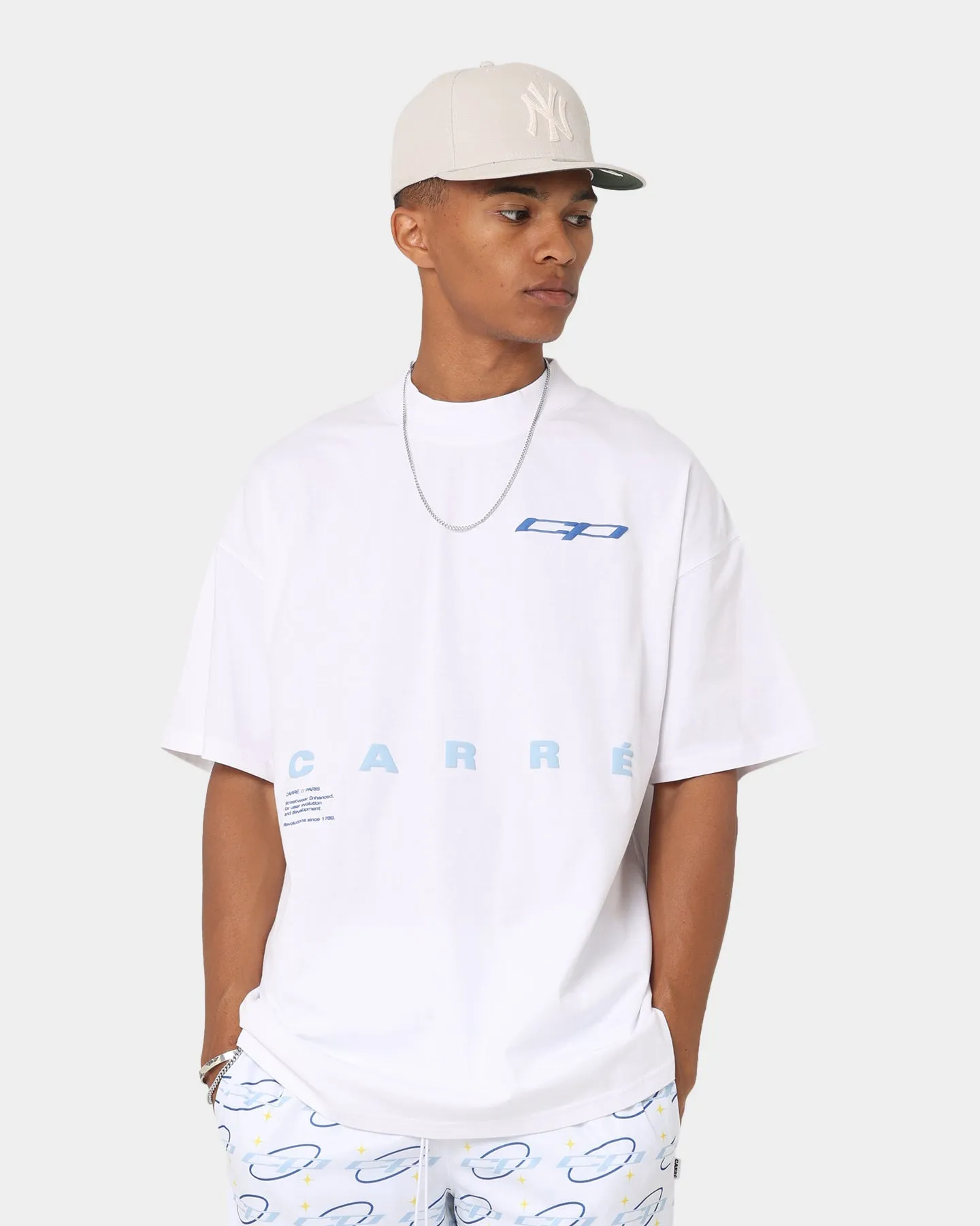 Layerable Look Carr?? Enhanced Oversized T-Shirt White
