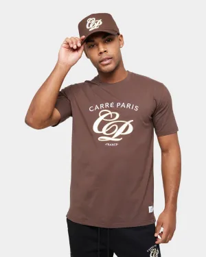 Comfy Essentials Carre Revolutionnaires Classic Short Sleeve T-Shirt Dark Brown