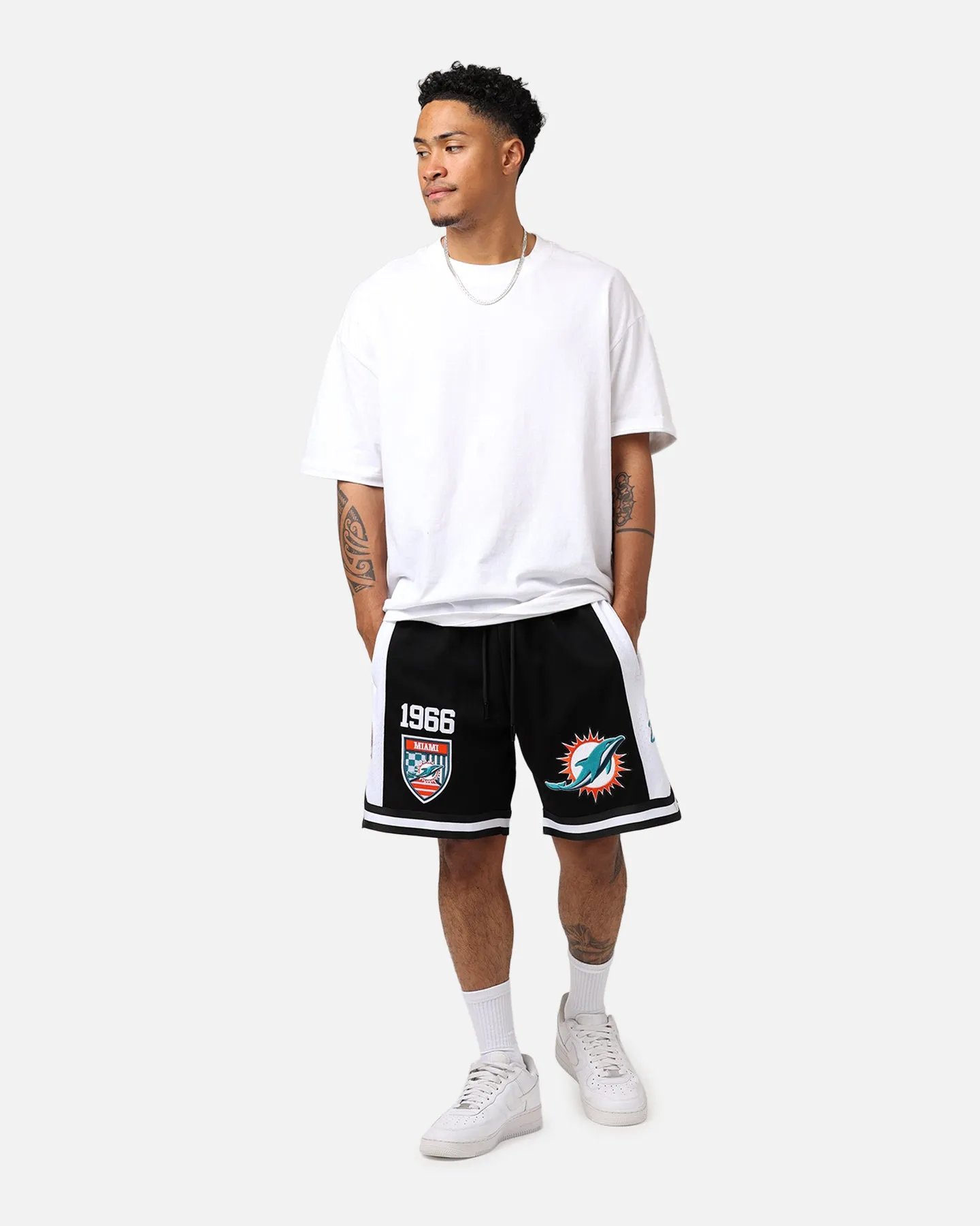 spandex blend Pro Standard Miami Dolphins Fast Lane Dark 2.0 Shorts Black