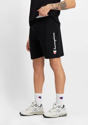 Champion Men??s Script Jersey Short Black Soft Comfort