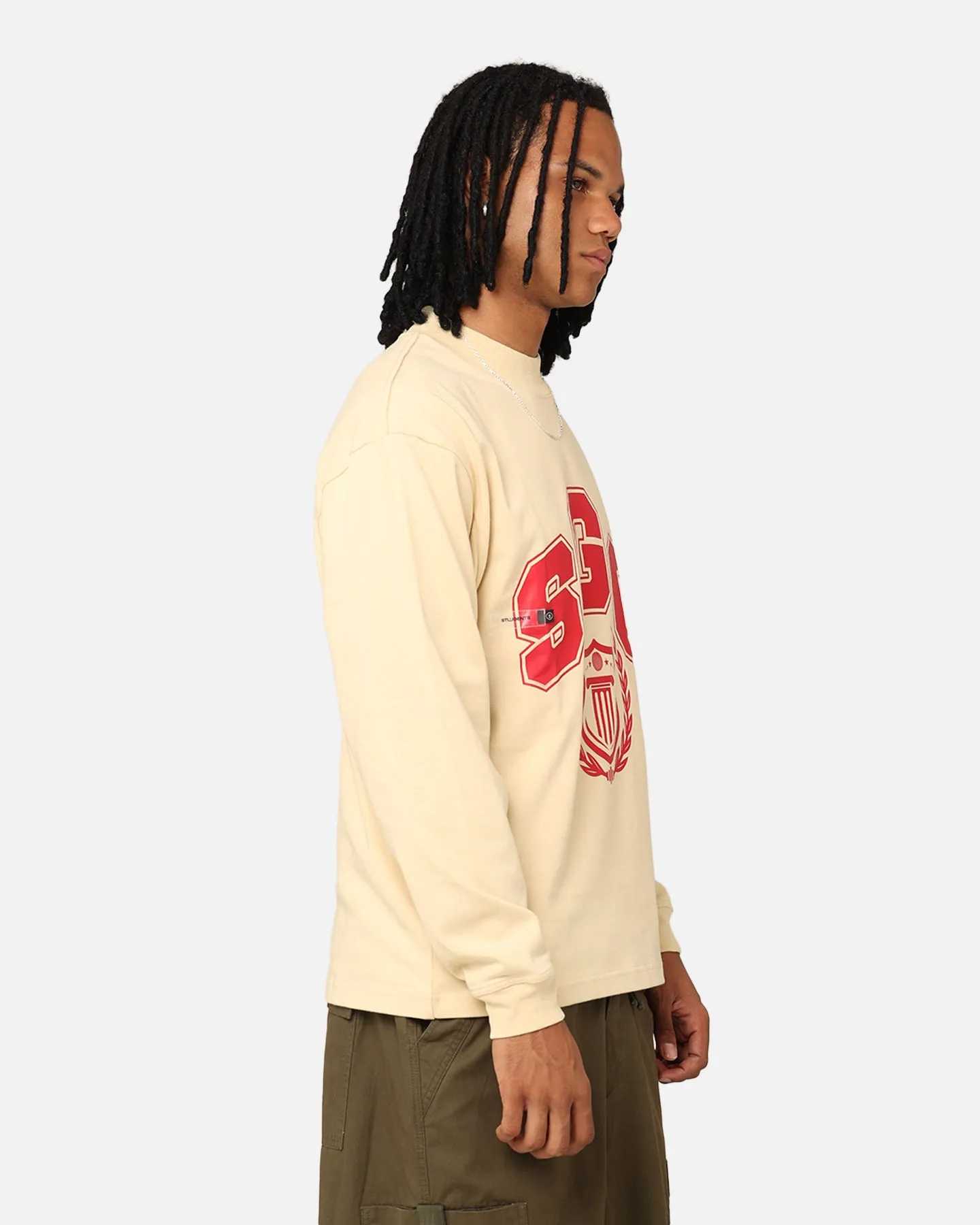 Students Golf Addington Long Sleeve Mock Neck T-Shirt Sand Spirit Core