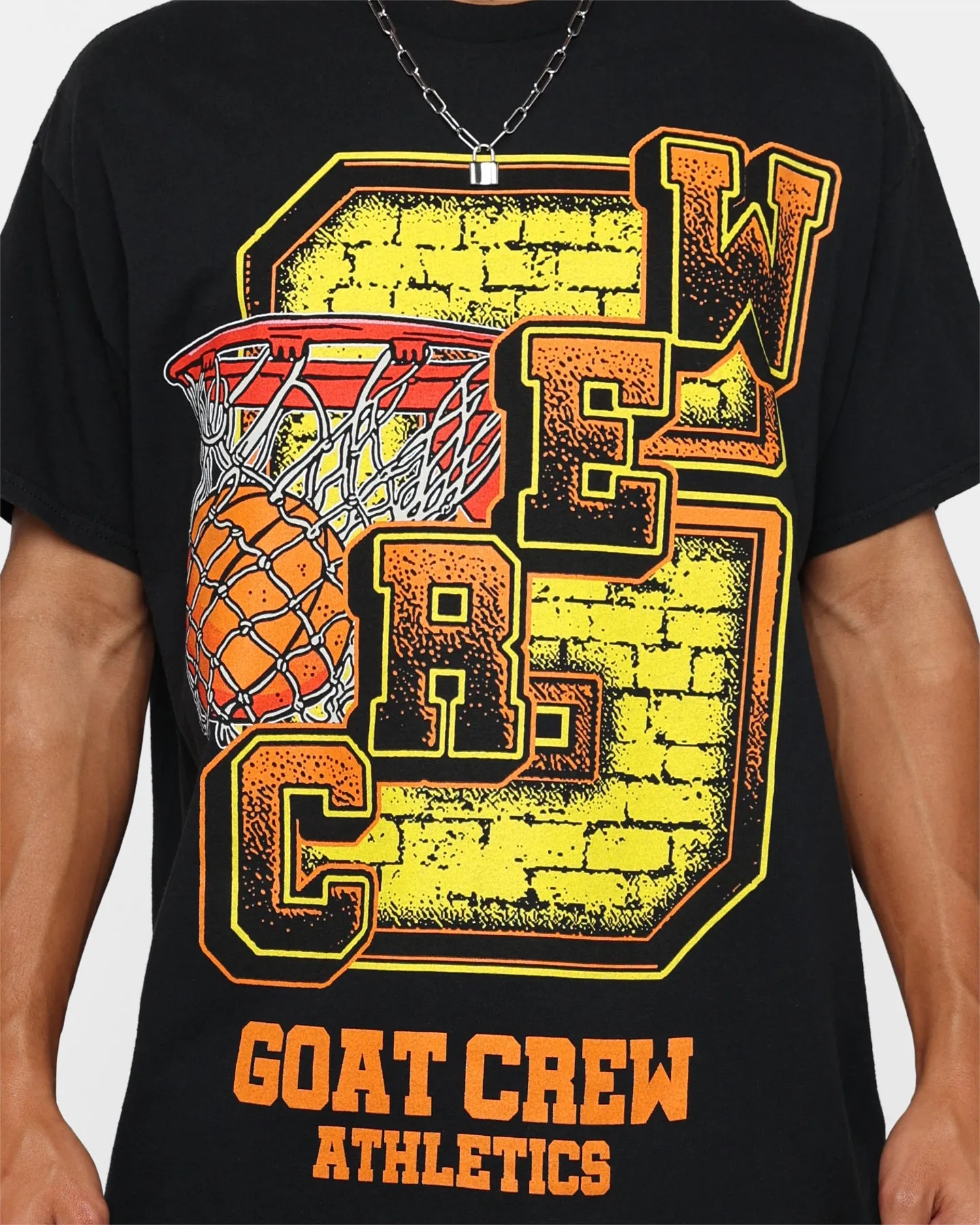 LowImpactDye ThermoregulatingFabric Goat Crew G.Crew Athletics T-Shirt Black Wash