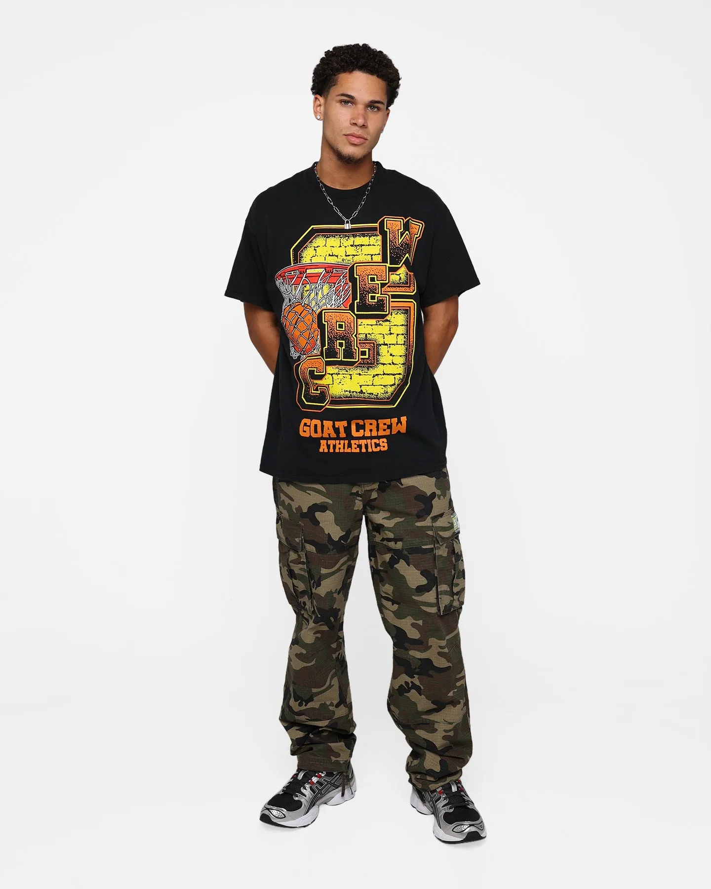 Goat Crew G.Crew Athletics T-Shirt Black Wash Comfy and Soft