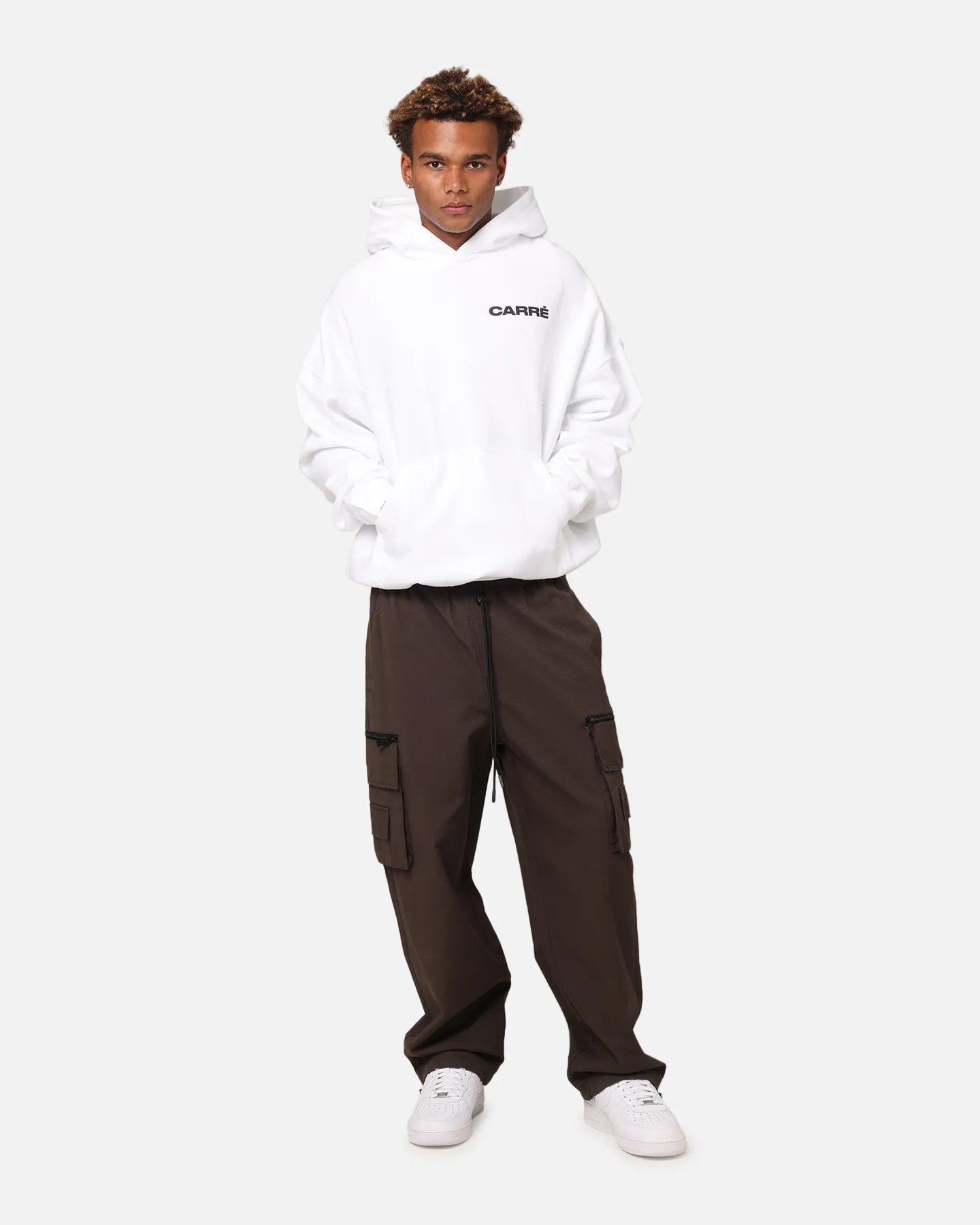 Carre Die Hoodie White Goat like Music Festival Style
