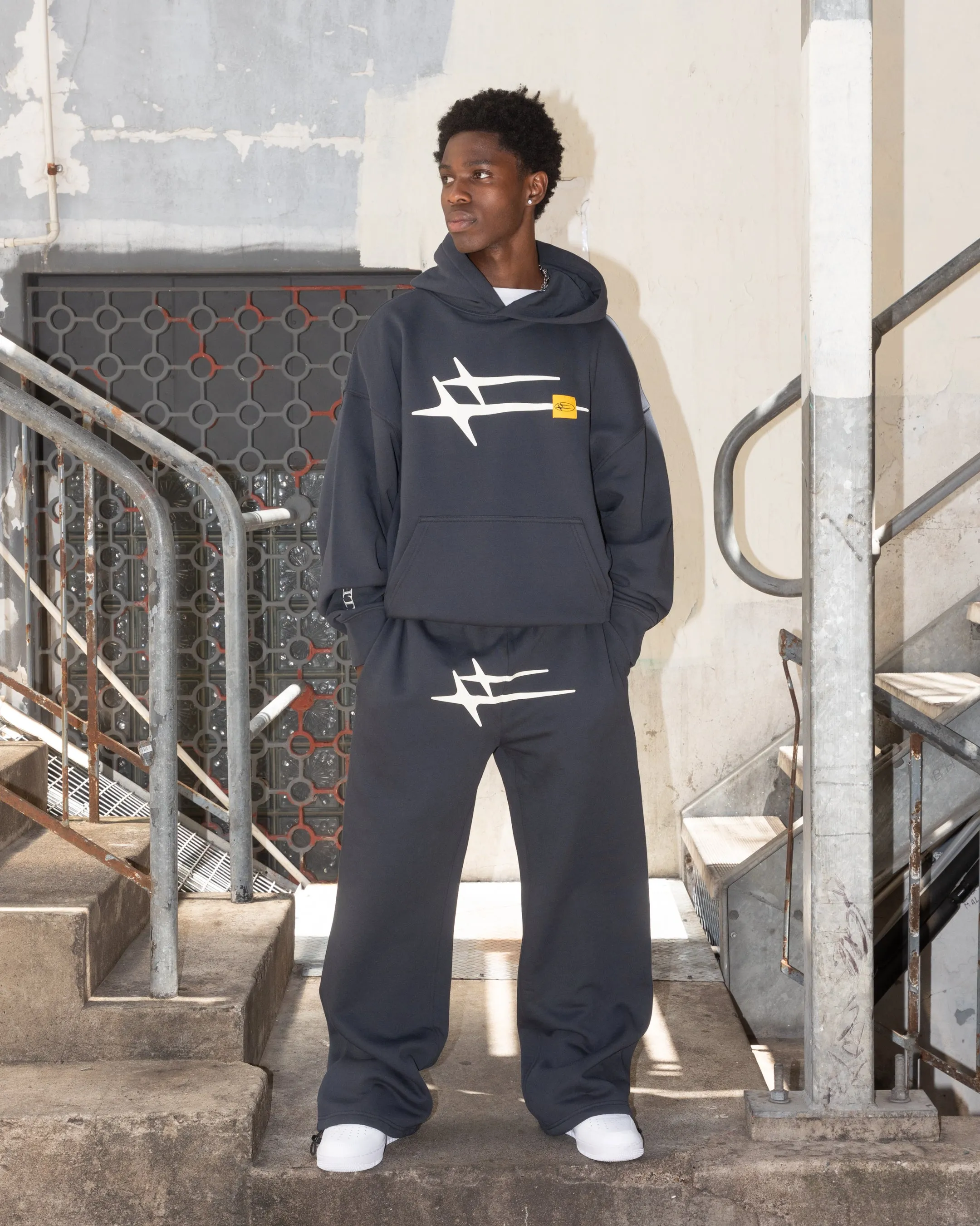 Loiter Hybrid Premium Hoodie Charcoal Color Variety