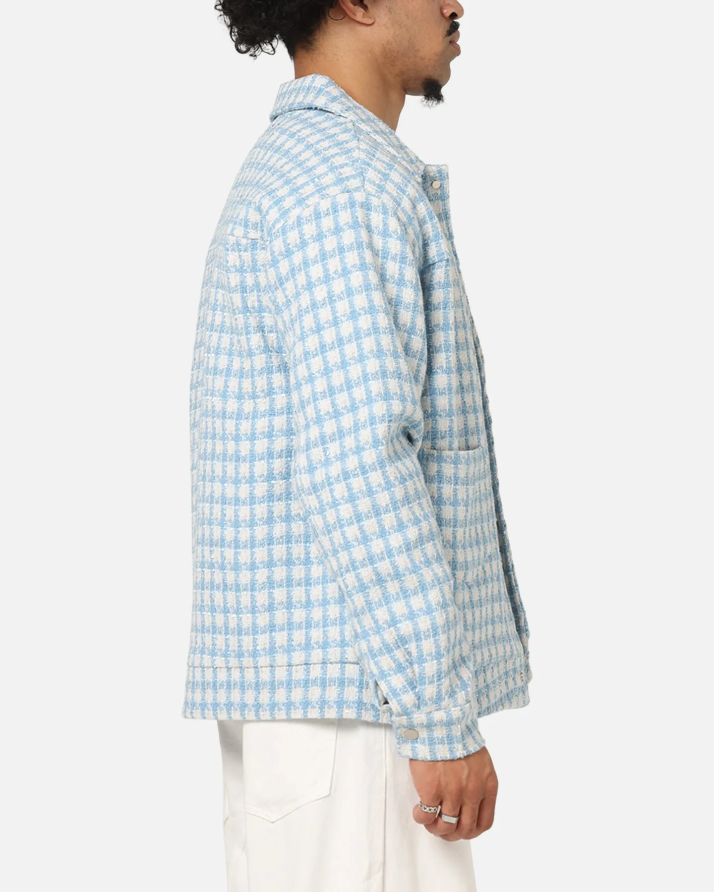 Christmas Threat XXIII Waffle Jacket Blue Check
