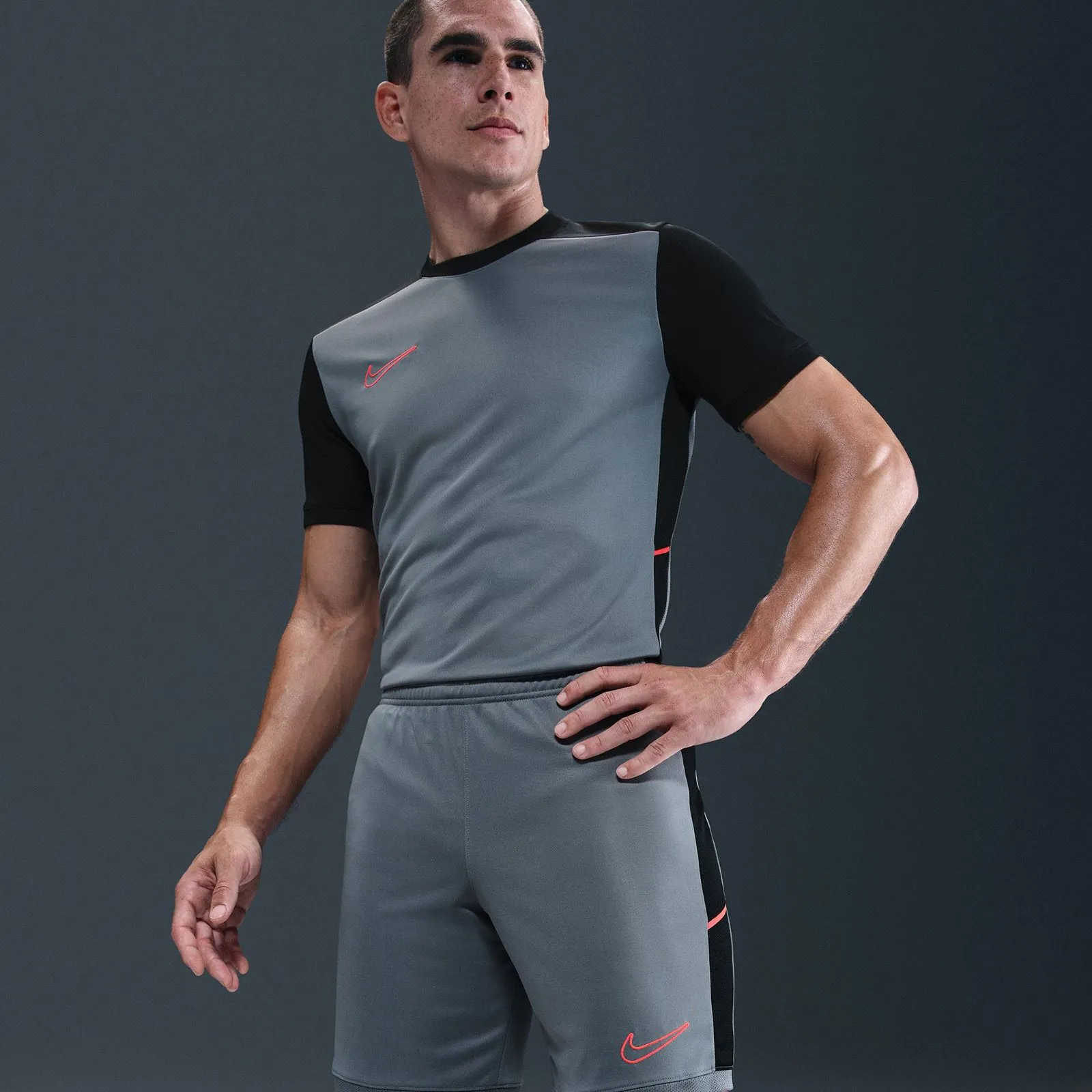 Impact Absorbing Padding suede look Nike Academy Mens Dri-FIT Soccer Shorts
