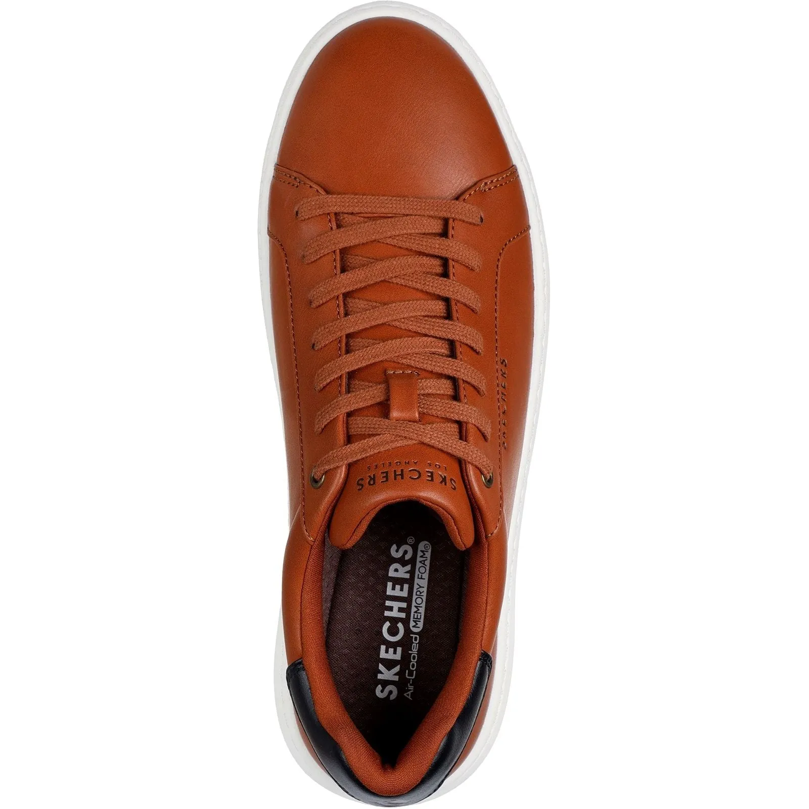Sky View Skechers Mens Court Break Suit Sneaker Cognac