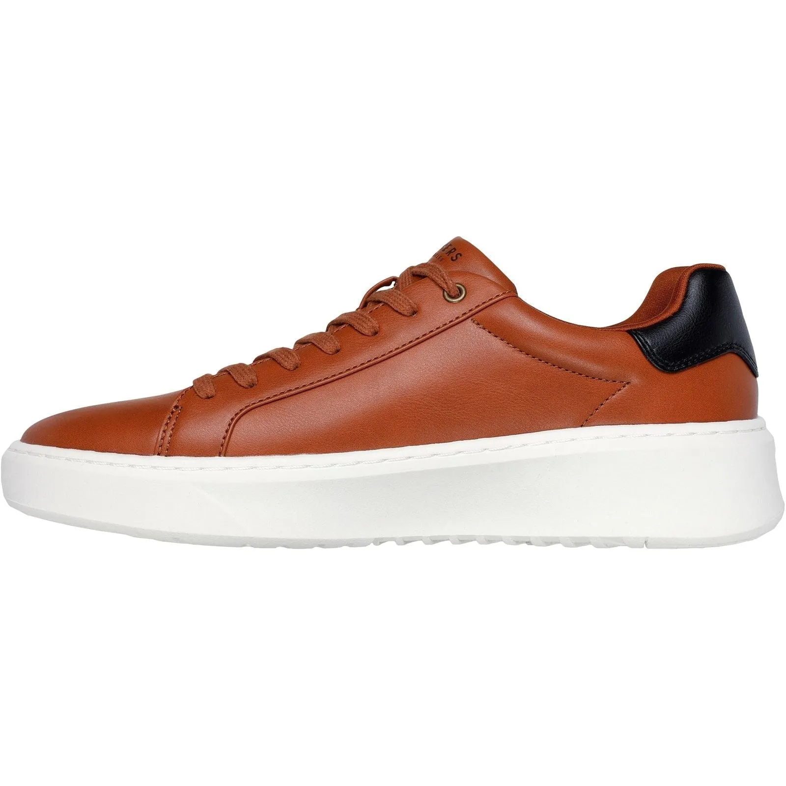 Skechers Mens Court Break Suit Sneaker Cognac Injury Safe