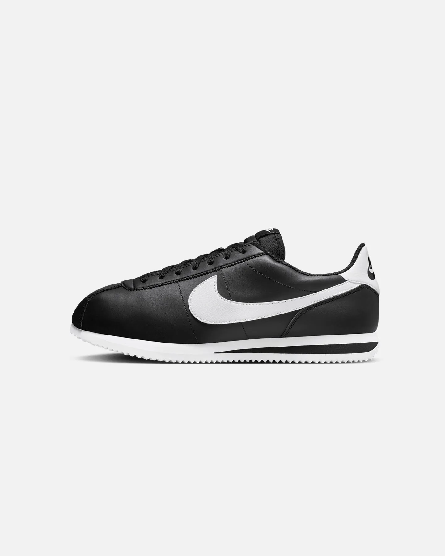Nike Cortez Black/White Zero Drop Platform