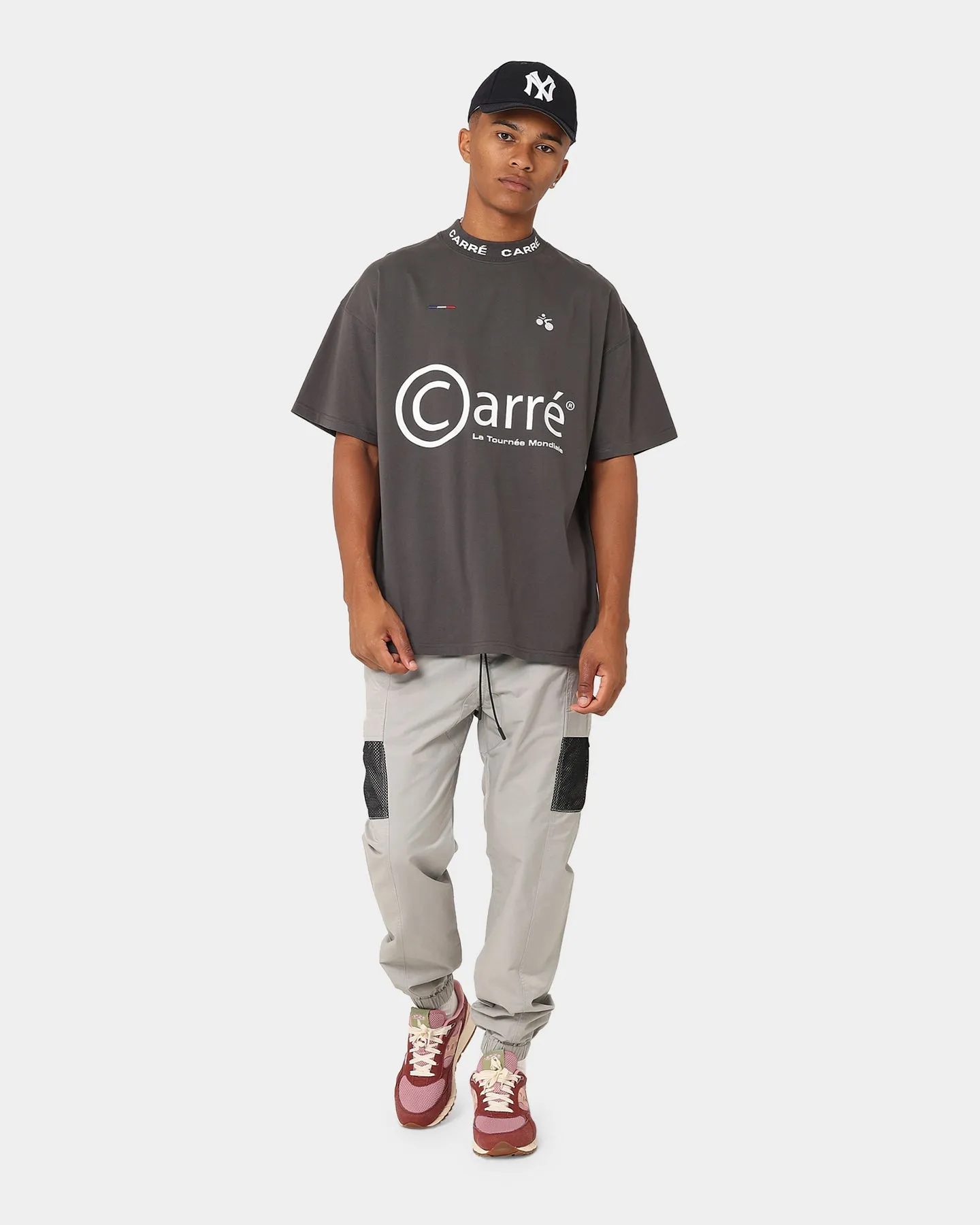 Comfortable Wear Carre Tournee Oversized Short Sleeve T-Shirt Coal