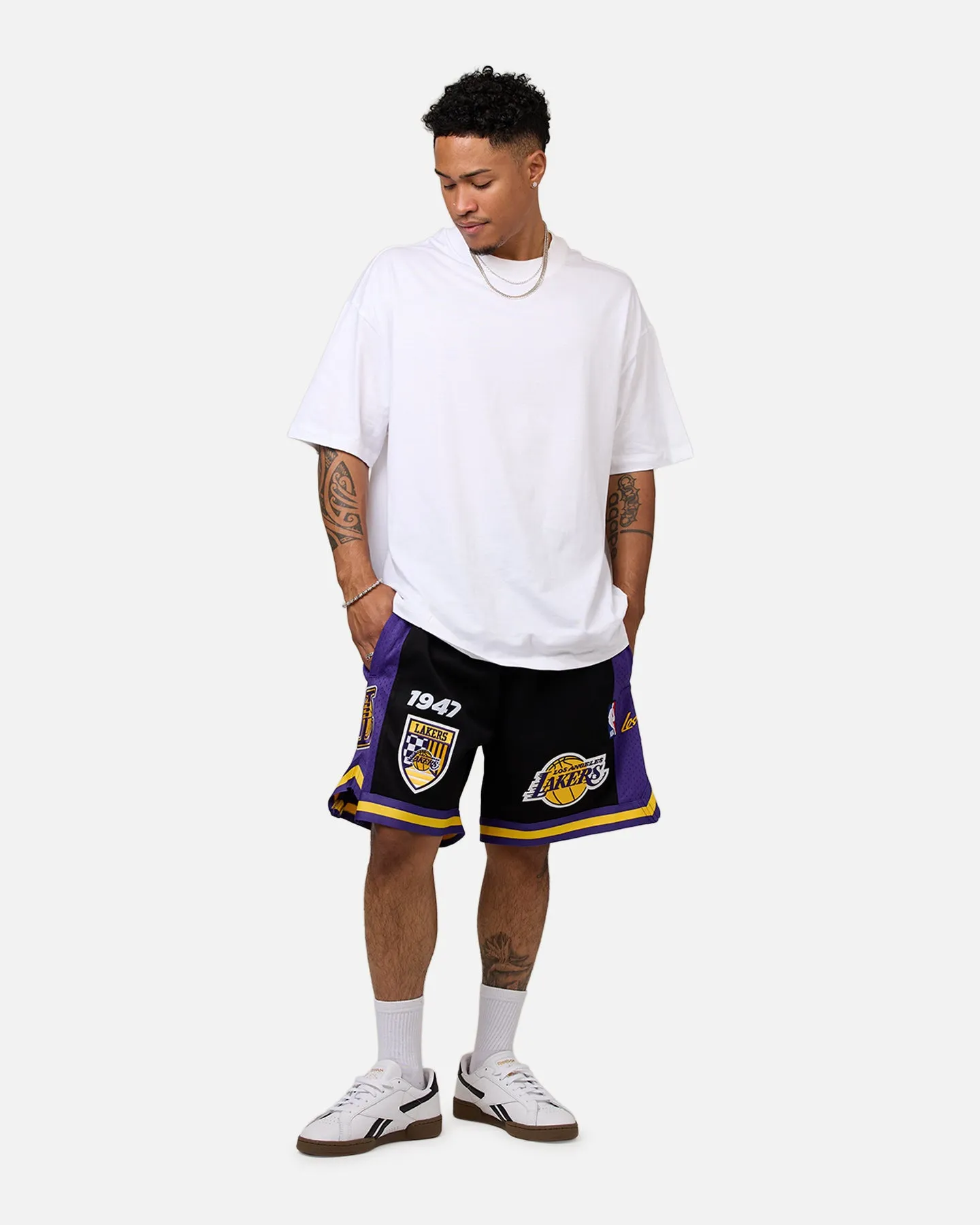 media industry Quick Movement Pro Standard Los Angeles Lakers Fast Lane 2.0 Shorts Black/Yellow