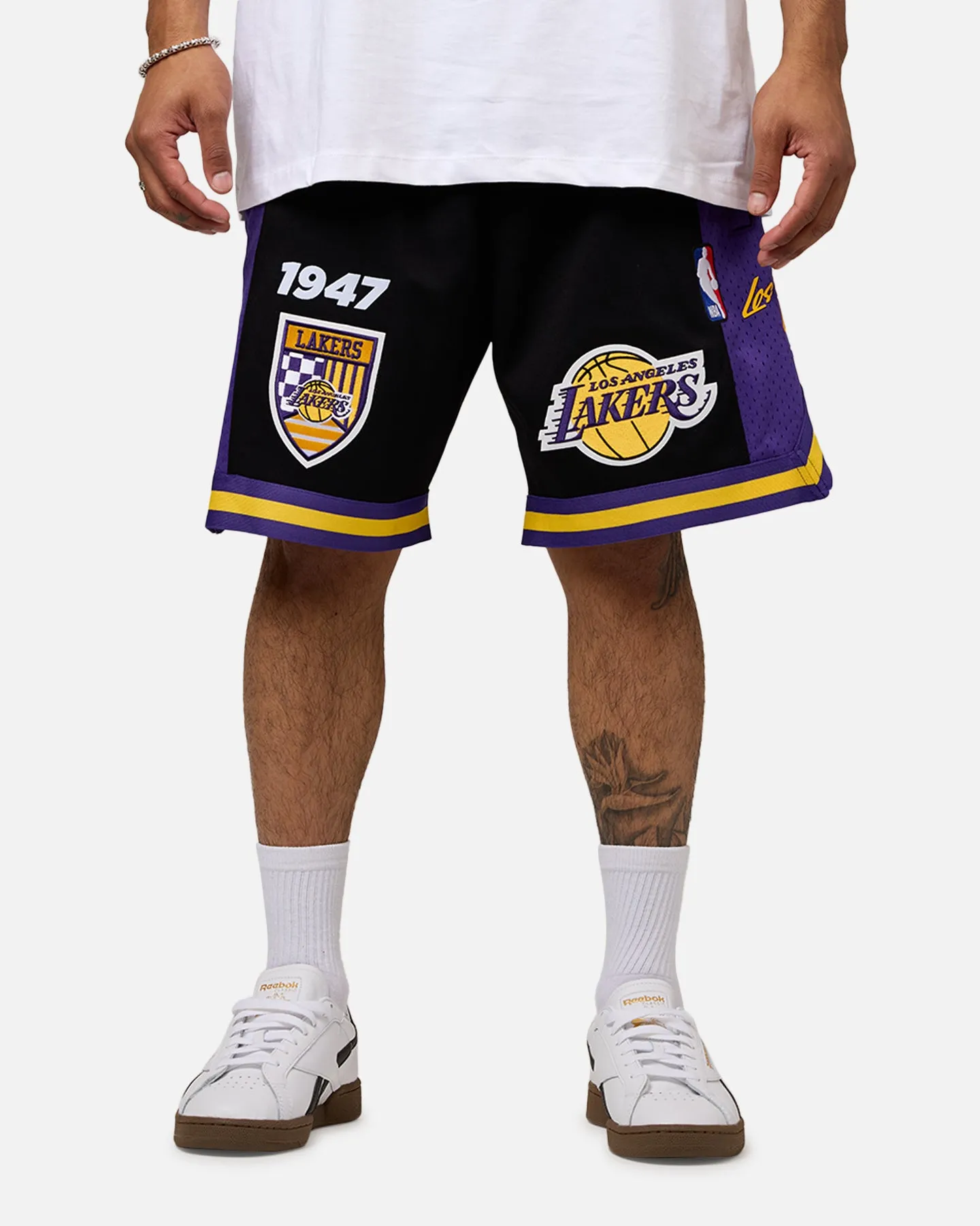 Pro Standard Los Angeles Lakers Fast Lane 2.0 Shorts Black/Yellow Casual Outfit