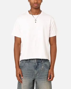 Saint Morta Lafayette Cropped T-Shirt White SeamlessConstruction Relaxed Comfort Wear