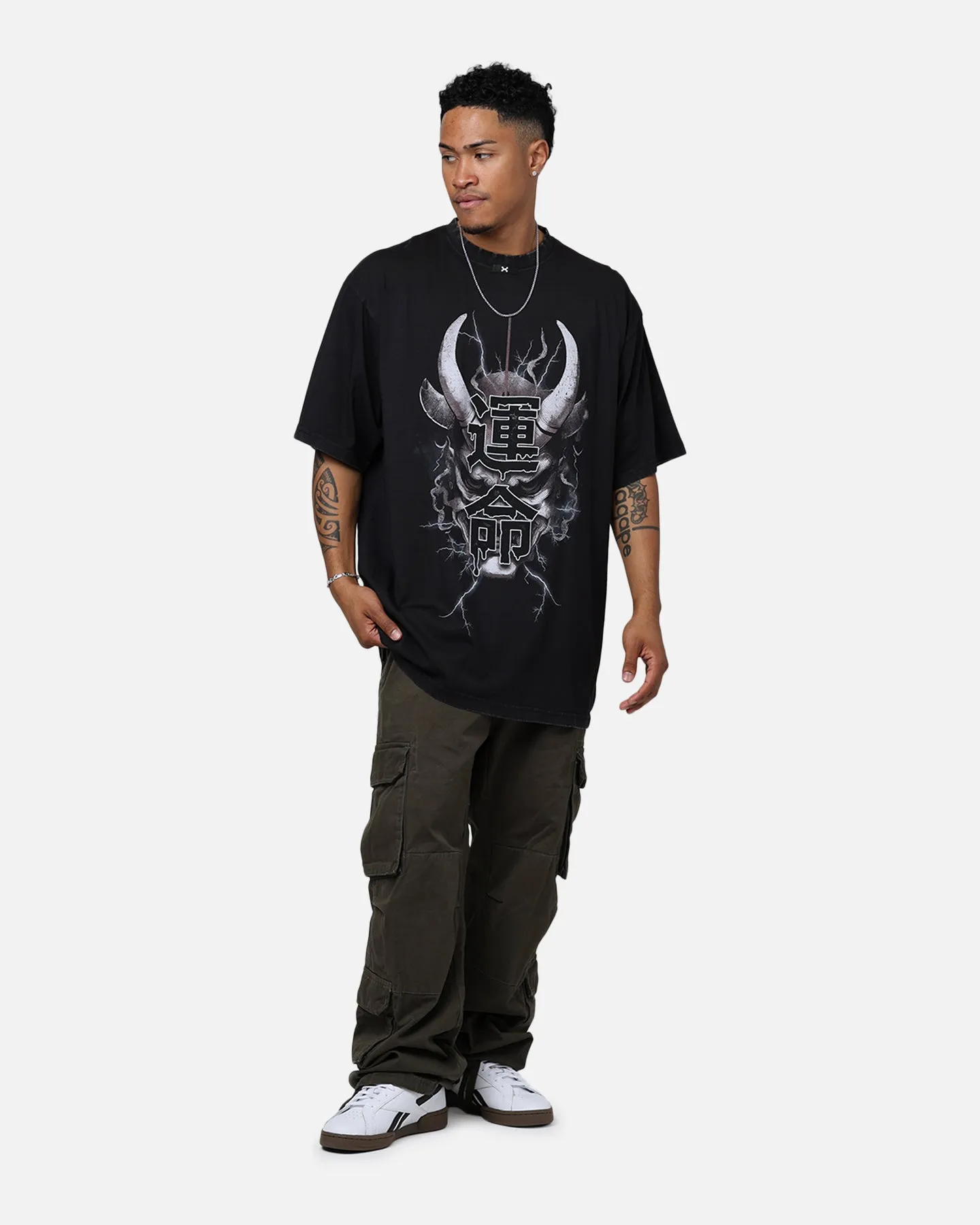 Slim fit sleekness DXXMLIFE Psychx Vintage T-Shirt Vintage Black