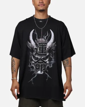 DXXMLIFE Psychx Vintage T-Shirt Vintage Black Hygroscopic Fiber