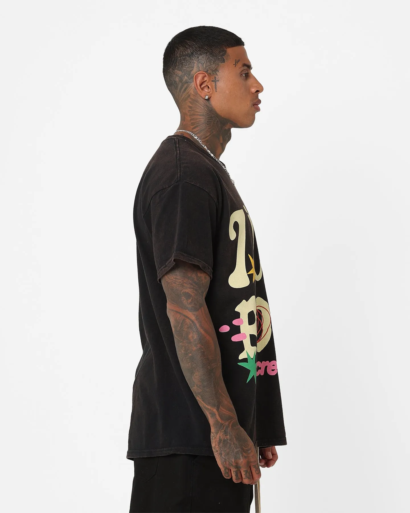 PreShrunkCotton Goat Crew G. Crew Rock T-Shirt Black Wash