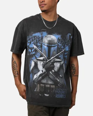 Star Wars Episode II '02 Heavyweight Vintage T-Shirt Black Wash Breathable Layer