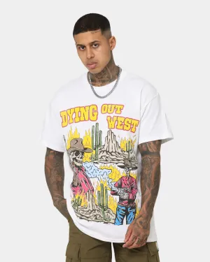 Goat Crew Dying Out West Vintage T-Shirt White Light Design