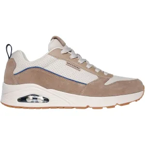 Skechers Mens Uno Stacre 2.0 Trainer Sand Angel Glow