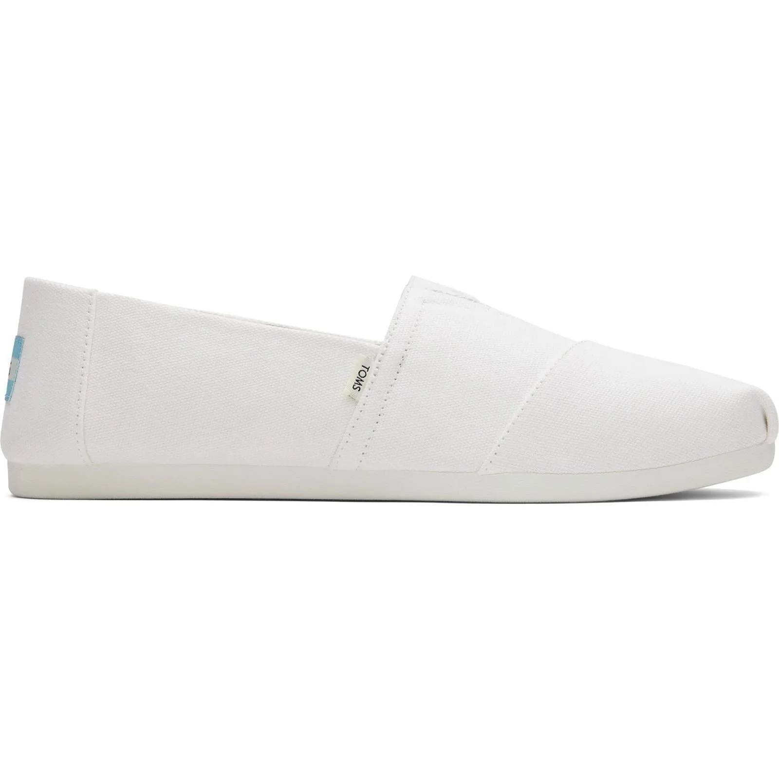 Tech Glow Stability Heel Counter TOMS Mens Alpargata Shoes White