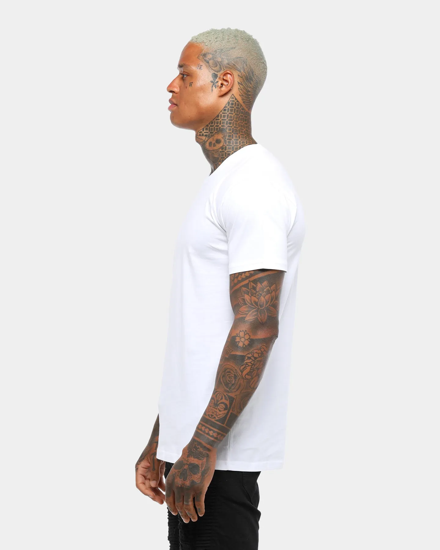 Soft and Stylish Non Irritating Collar Well Made Standard Issue Tee White