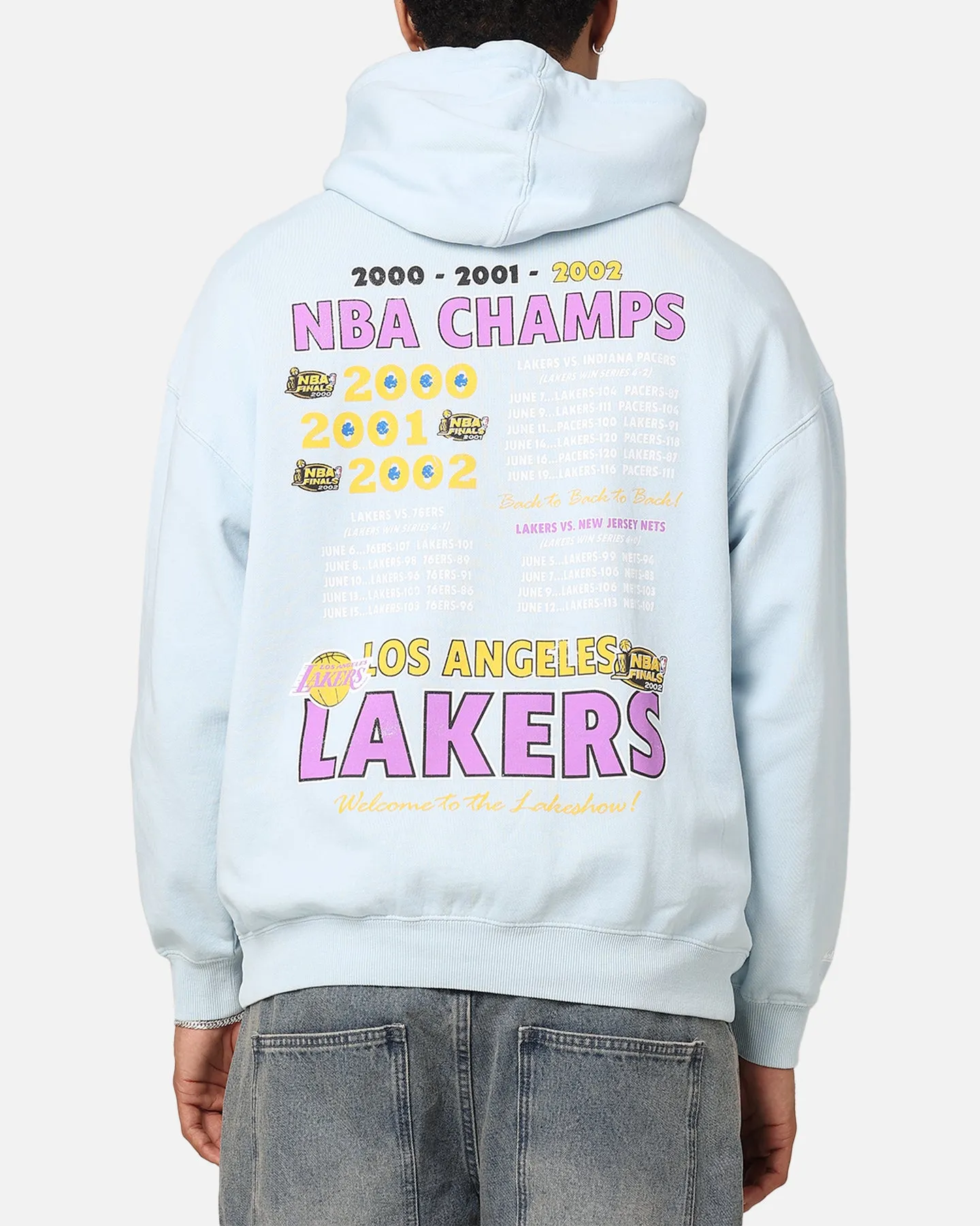 Mitchell & Ness Los Angeles Lakers Finals Champion Hoodie Light Blue semi-formal event Limited Edition