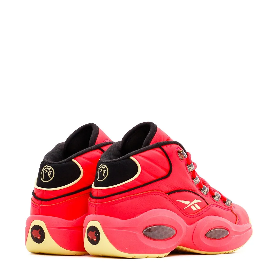 Reebok Basketball Men Question Mid x Hot Ones Allen Iverson Red GV7093 Anti Odor Canvas Material