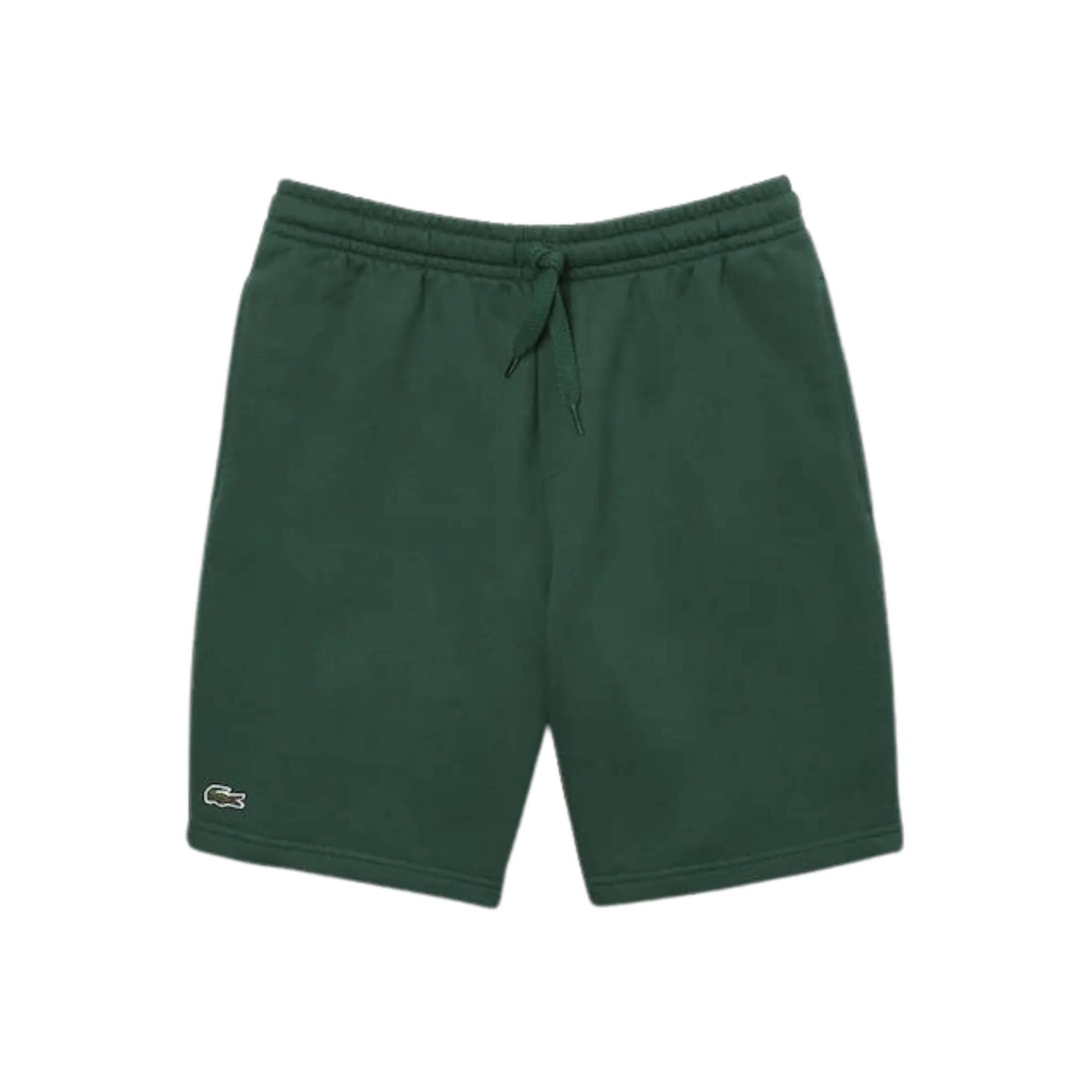 Lacoste Organic Brushed Cotton Fleece Shorts (Green) UltraSoftFinish FadeResistant Color