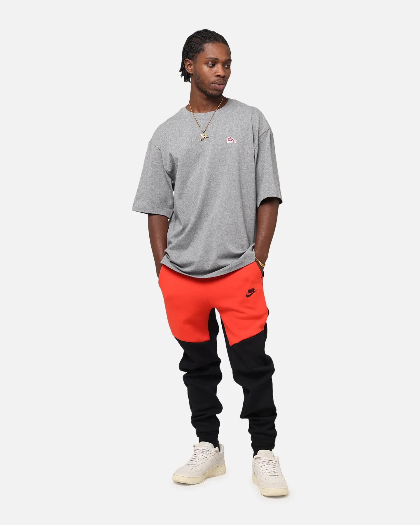 Comfy Waist Nike Sportswear Tech Fleece Joggers Lt Crimson/Black