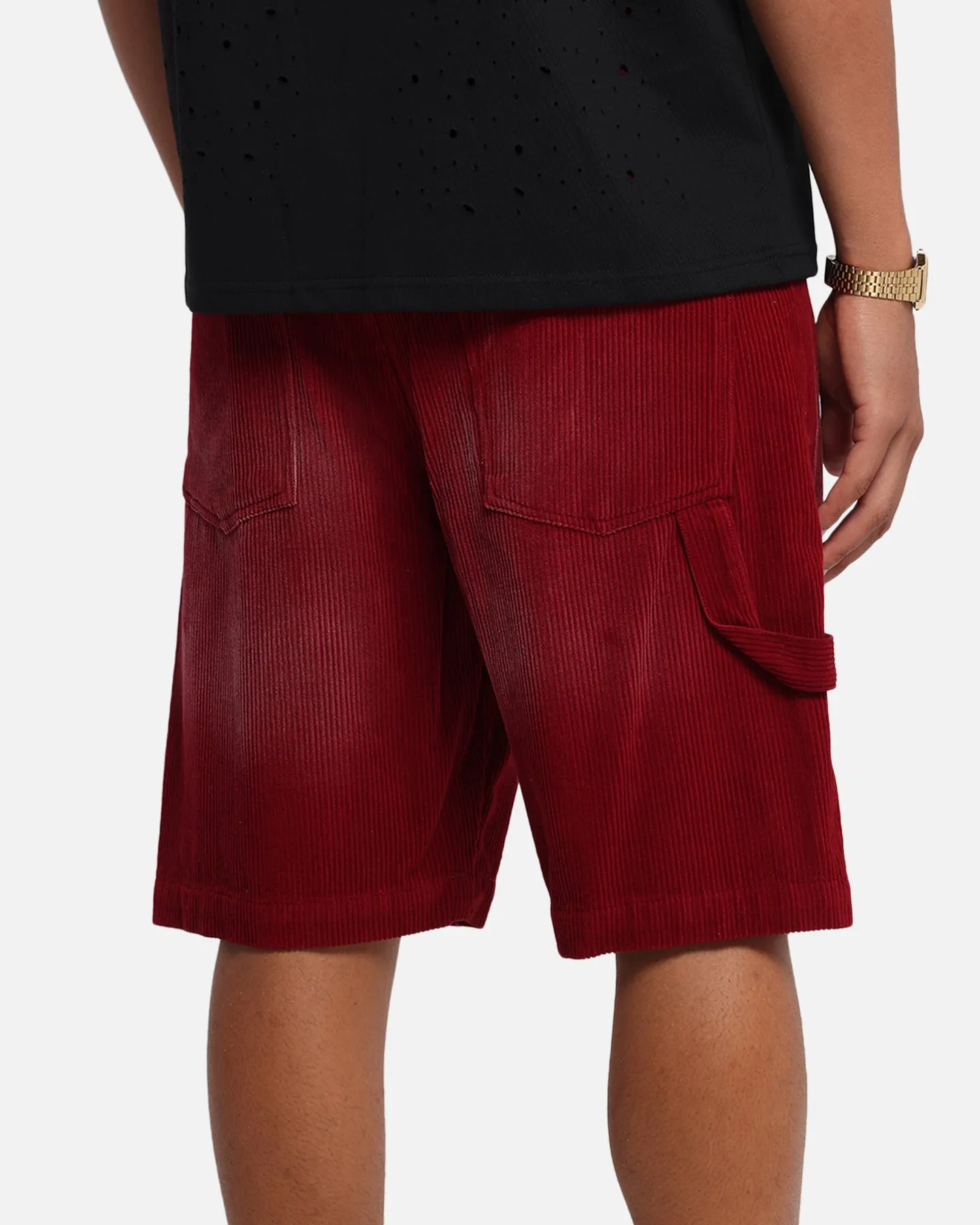XXIII Corduroy Wash Jorts Burgundy beach shorts Quick Comfort Fit