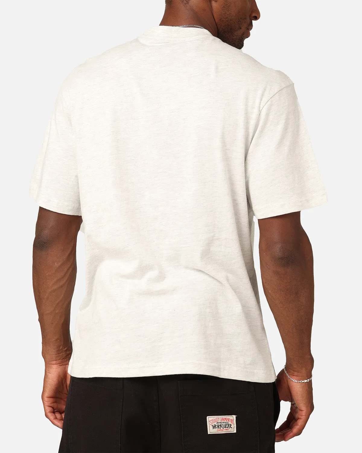 Mitchell & Ness Fremantle Dockers Character T-Shirt Silver Marle Durable Ribbed Hem