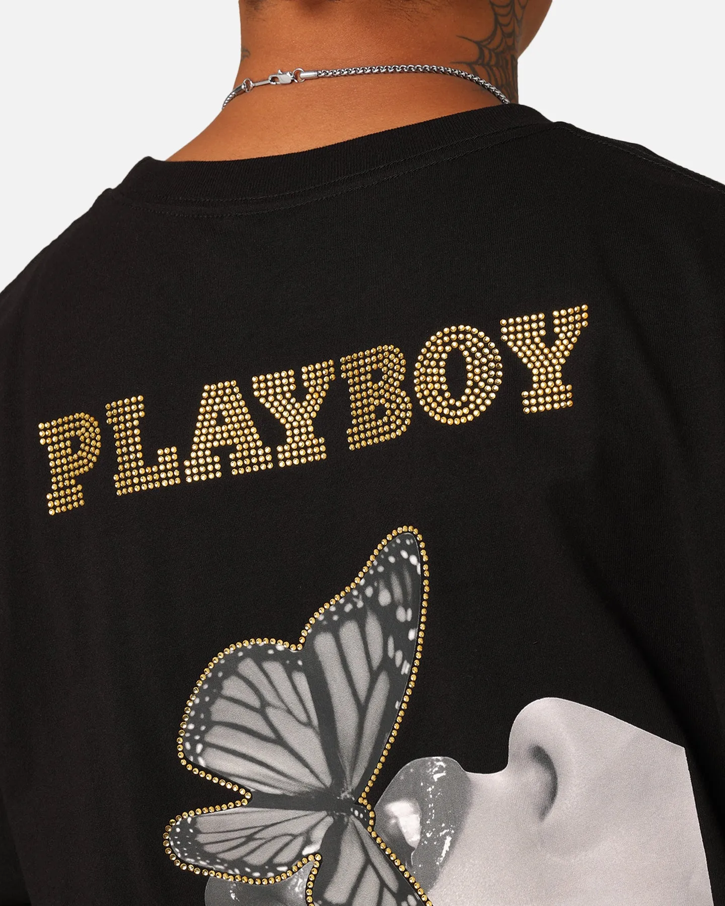 Classic Smart Seasonal Must-Have Playboy Diamant?? T-Shirt Black
