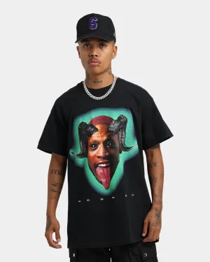 ThermoregulatingFabric warm weather Rodman Brand Horns Vintage T-Shirt Black