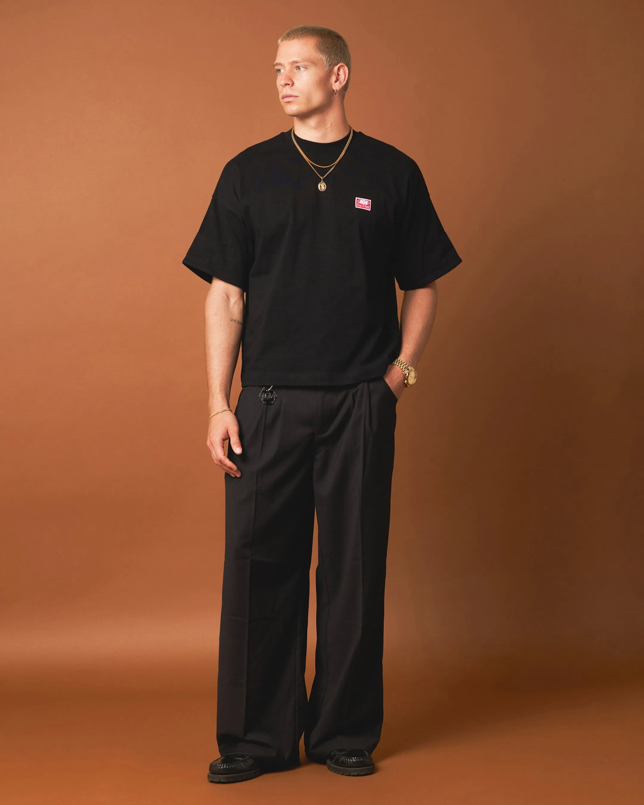 Recycled Polyester Thread Weekend Essential 404 Workwear T-Shirt Black
